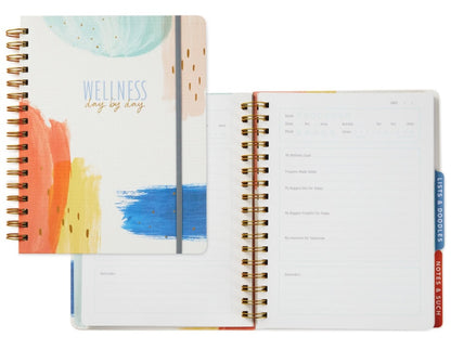 Hallmark Fitness and Wellness Journal (Spiral Bound, Day by Day, 196 Lined Pages)