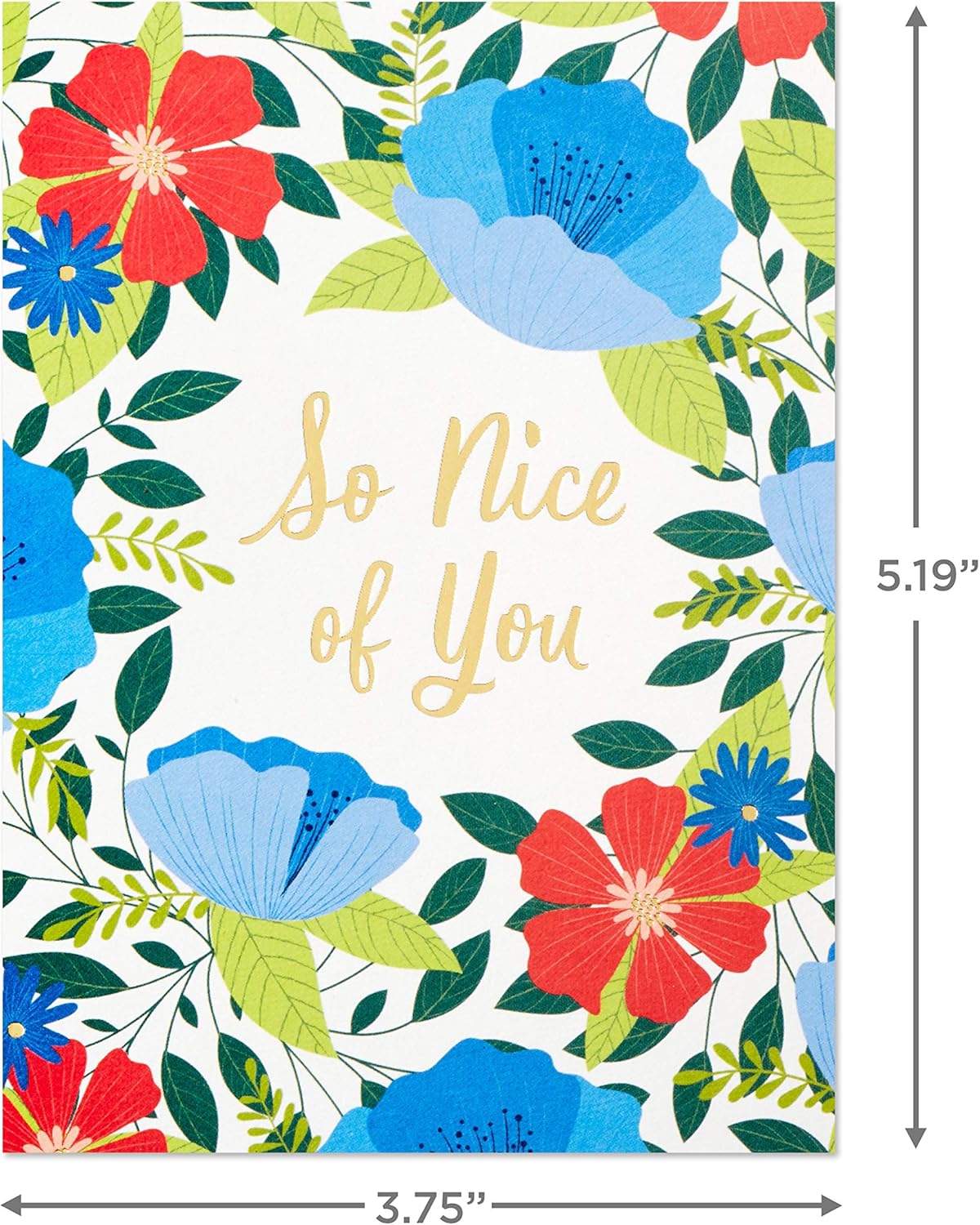 Hallmark Thank You Cards Assortment, Folk Art Flowers (36 Thank You Notes with Envelopes)