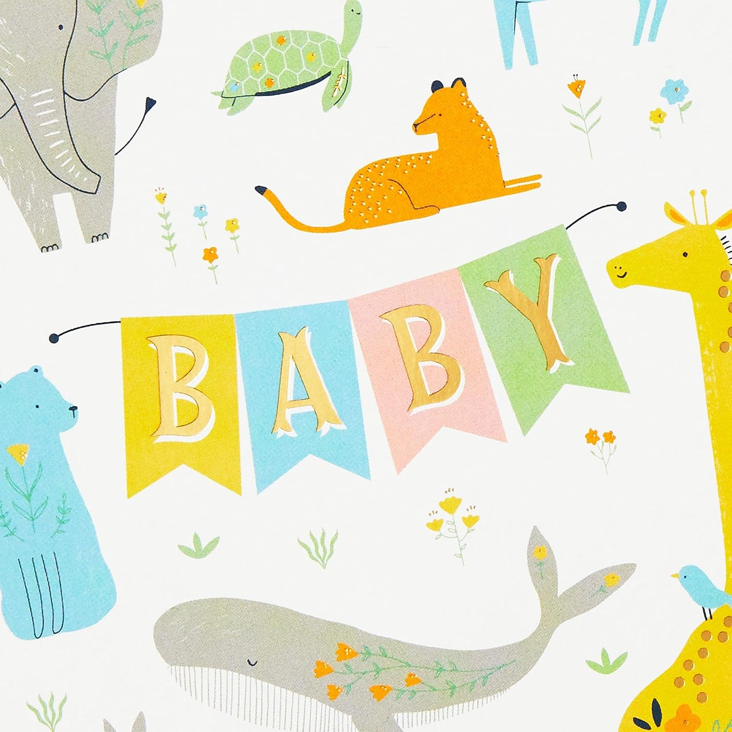 Hallmark Baby Shower Cards Assortment, 12 Cards with Envelopes (Rabbits, Animals, Baby Boys, Baby Girls)
