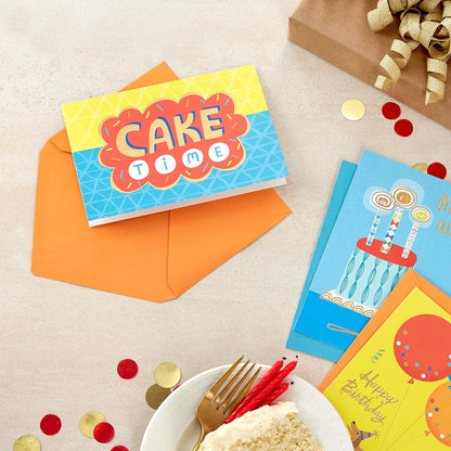 Hallmark Birthday Cards Assortment, 36 Cards with Envelopes (Cake, Ice Cream, Balloons)