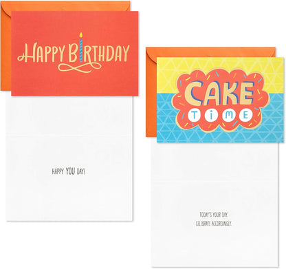 Hallmark Birthday Cards Assortment, 36 Cards with Envelopes (Cake, Ice Cream, Balloons)