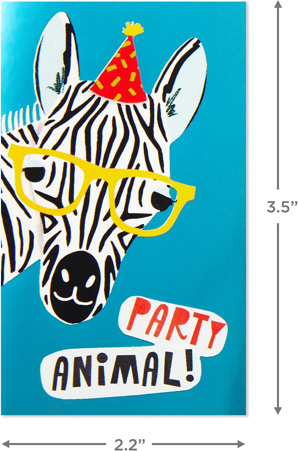 Hallmark Pack of 12 Assorted Mini Birthday Cards, 2.25" x 3.5" Cards with Envelopes (Llamas, Zebras, Dogs, Cats)