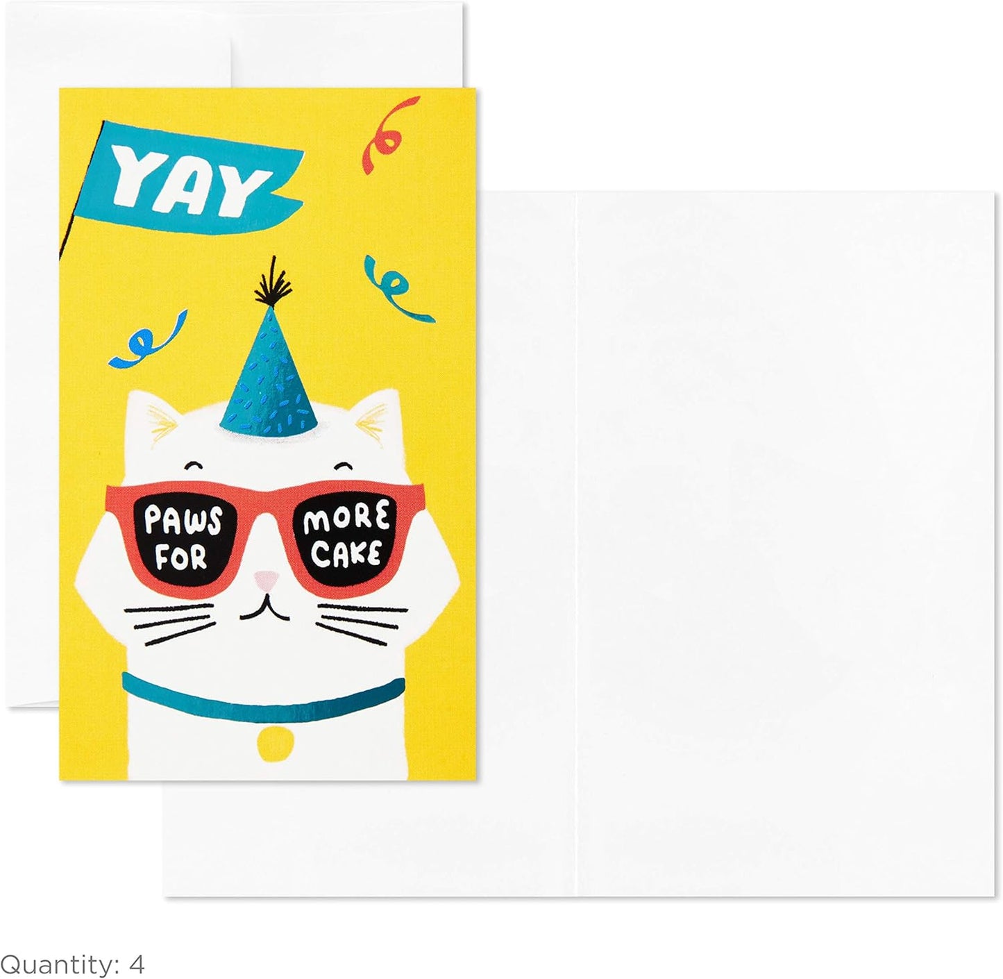 Hallmark Pack of 12 Assorted Mini Birthday Cards, 2.25" x 3.5" Cards with Envelopes (Llamas, Zebras, Dogs, Cats)