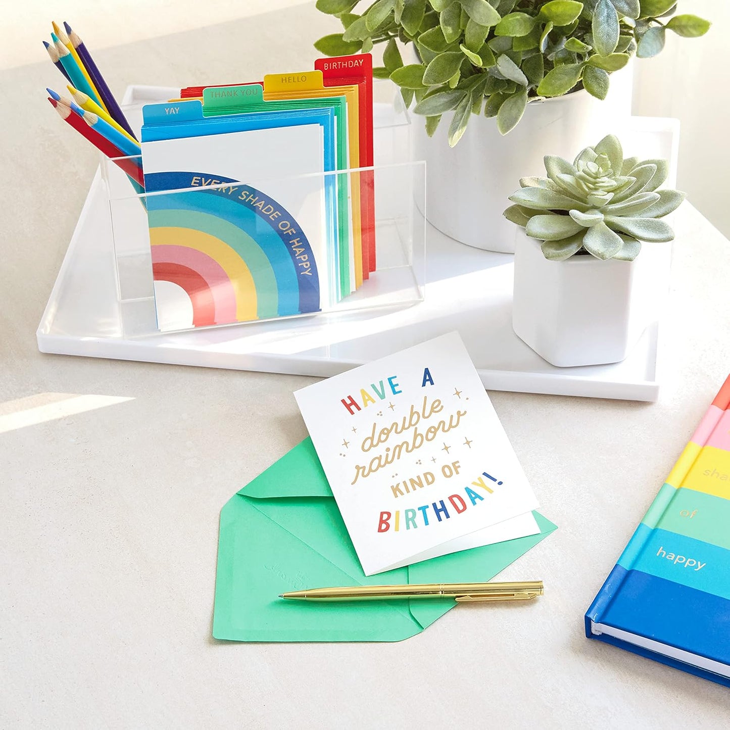 Hallmark All Occasion Crayola Greeting Cards Assortment (Pack of 20) Birthday, Thank You, Blank