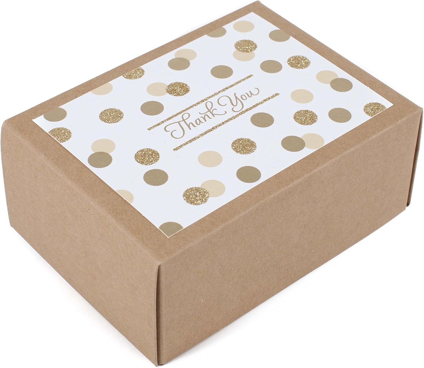 Hallmark Thank You Cards, Gold Foil and Glitter Dots (40 Thank You Notes with Envelopes for Wedding, Bridal Shower, Baby Shower, Graduation)