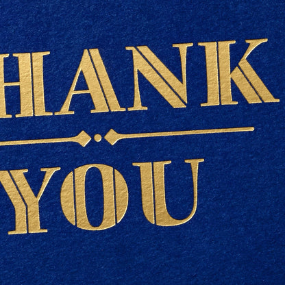Hallmark Thank You Cards, Navy and Gold Foil (10 Cards with Envelopes)