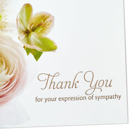 Hallmark Thank You for Your Sympathy Cards, Soft Bouquet (20 Note Cards with Envelopes)
