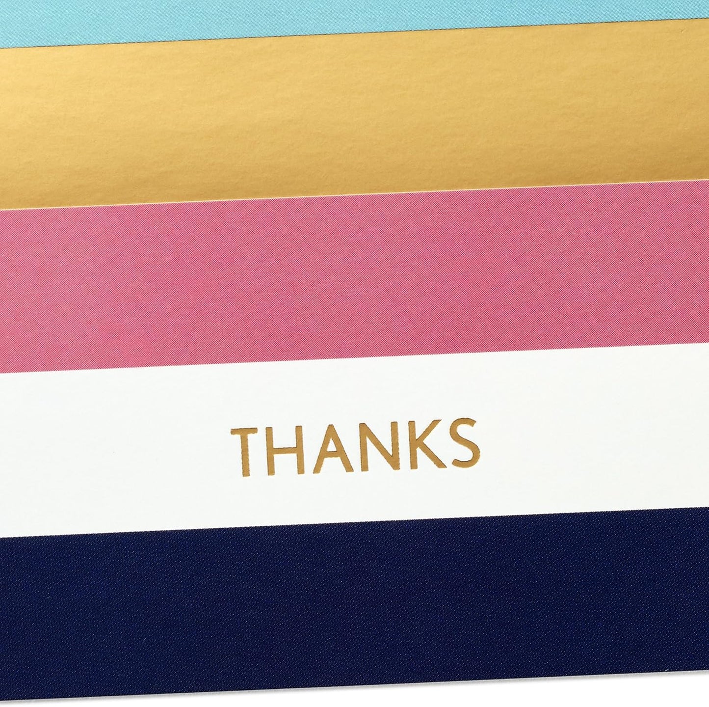 Hallmark Thank You Cards Assortment, Preppy Gold Foil Stripe Dot (50 Thank You Notes with Envelopes for Wedding, Bridal Shower, Baby Shower, Business, Graduation