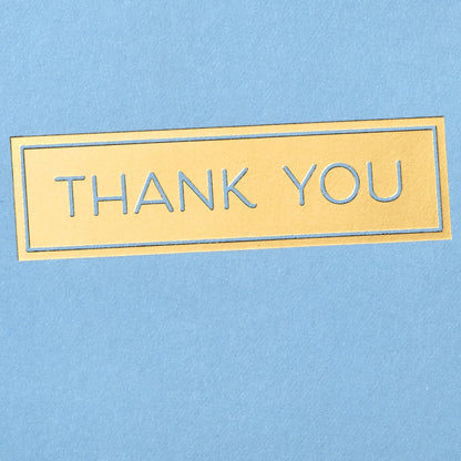 Hallmark Boxed Thank You Cards Assortment, Classic Gold Foil (Four Assorted Designs, 40 Cards with Envelopes)