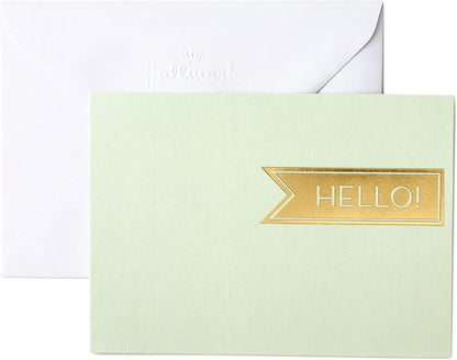 Hallmark Boxed Thank You Cards Assortment, Classic Gold Foil (Four Assorted Designs, 40 Cards with Envelopes)