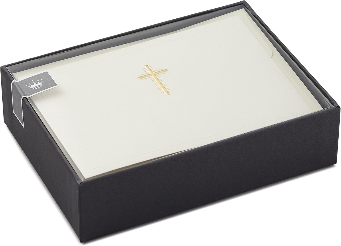 Hallmark Religious Blank Cards, Gold Cross (20 Cards with Envelopes)