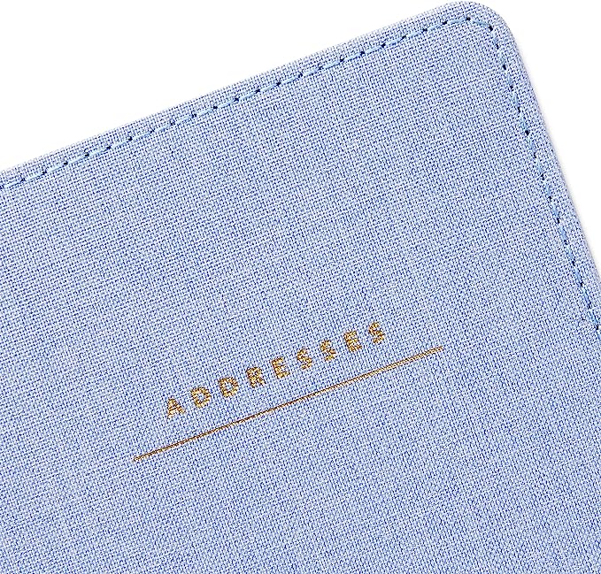 Hallmark Hardcover Address Book (Blue Chambray)
