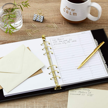 Hallmark Refillable Address Book (Charcoal)