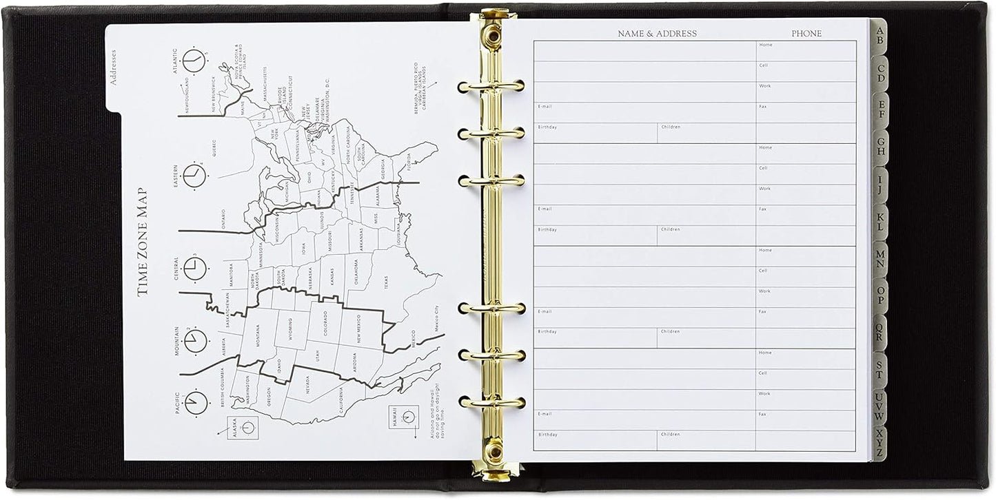 Hallmark Refillable Address Book (Charcoal)
