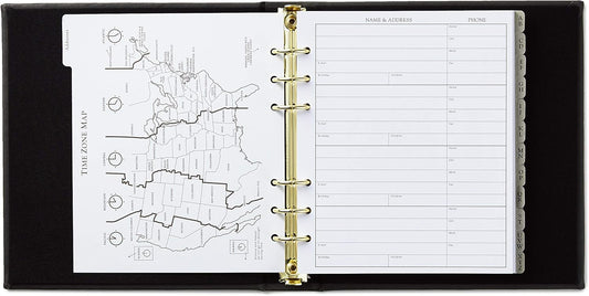 Hallmark Refillable Address Book (Charcoal)