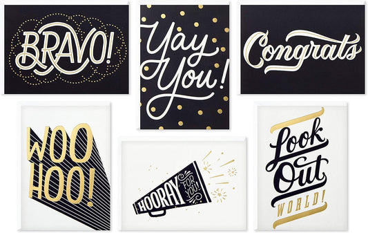 Hallmark Congratulations Card and Graduation Card Assortment (Boxed Set of 24 Cards with Envelopes)