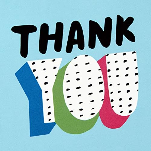 Hallmark Thank You Cards Assortment, Colorful Thanks featuring bold polka dot and colourful lettering in a vibrant design.