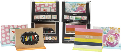Hallmark Notecards (Stripes, Dots, Flowers, 40 Cards and Envelopes)