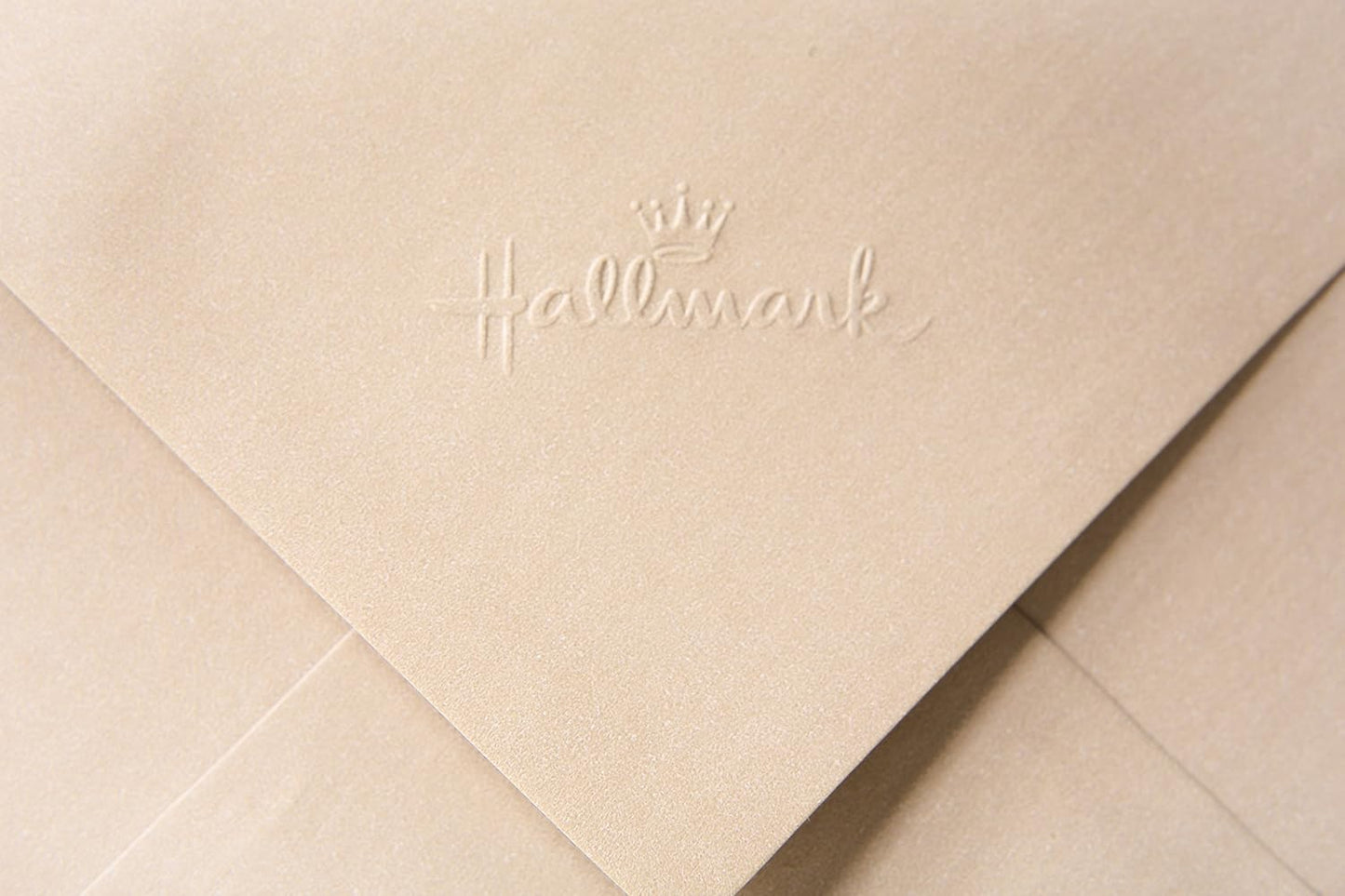 Hallmark Single-Panel Notecards (Triangle Trim, 50 Cards and Envelopes)