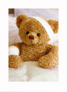 Cute Teddy Bear Bed Bandages