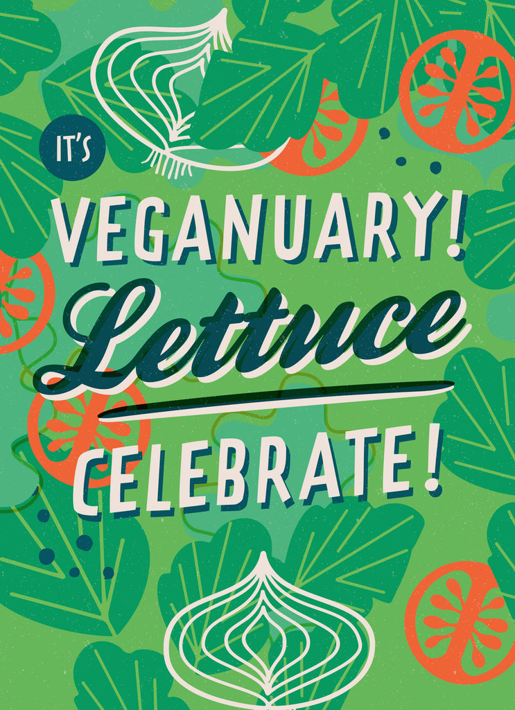 Veganuary Lettuce Celebrate Green
