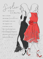 Sister Traditional Elegant Illustration Written Verse