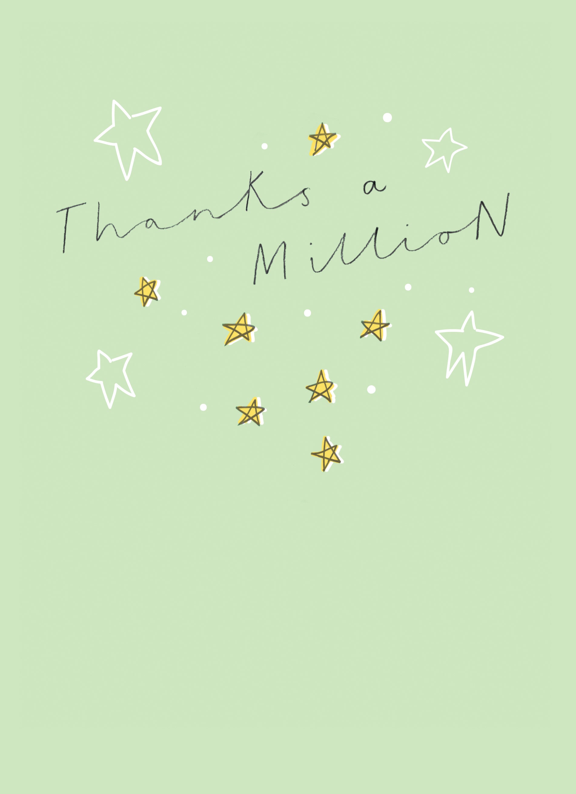 Classic Thank You Stars Thanks A Million