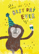 Fun Monkey Best Day Ever Kids Birthday