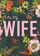 Wife Classic Text Floral Pattern