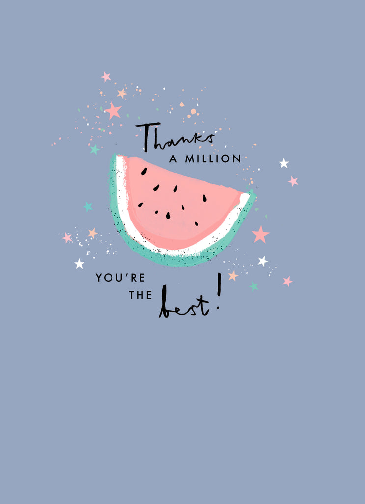 Contemporary Thank You Million Watermelon