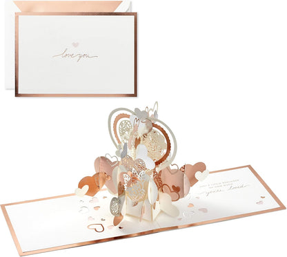 Hallmark Signature Paper Wonder Pop Up Love Card, Love You Hearts (Anniversary Card, Birthday Card, Sweetest Day Card)