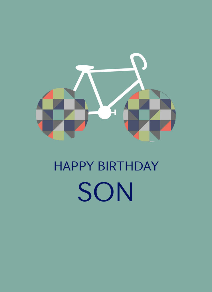 Son Happy Birthday Bicycle Sports