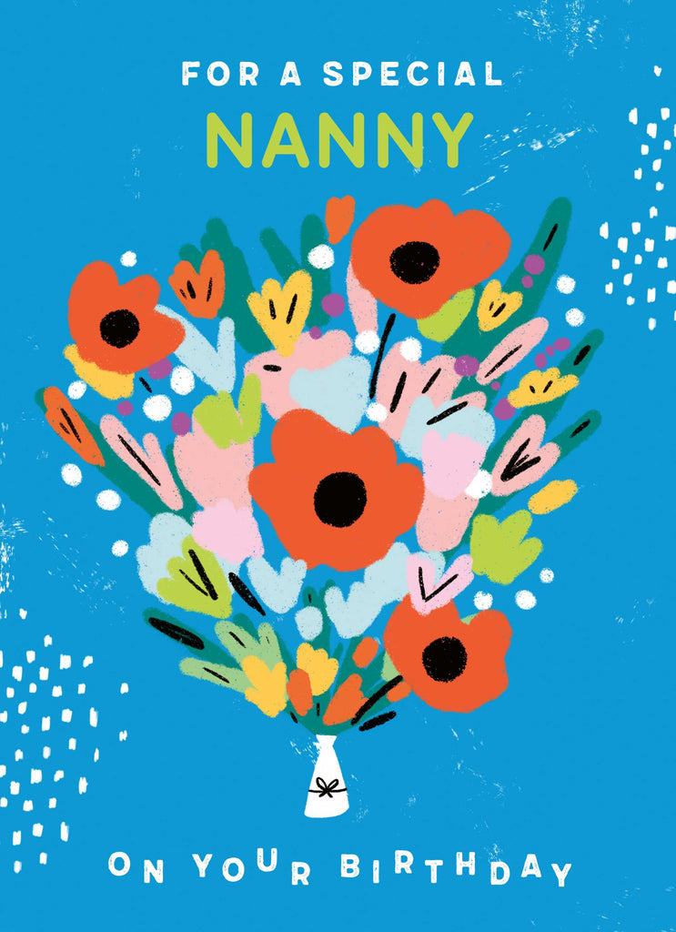 Classic Nanny Birthday Editable Bouquet Flowers