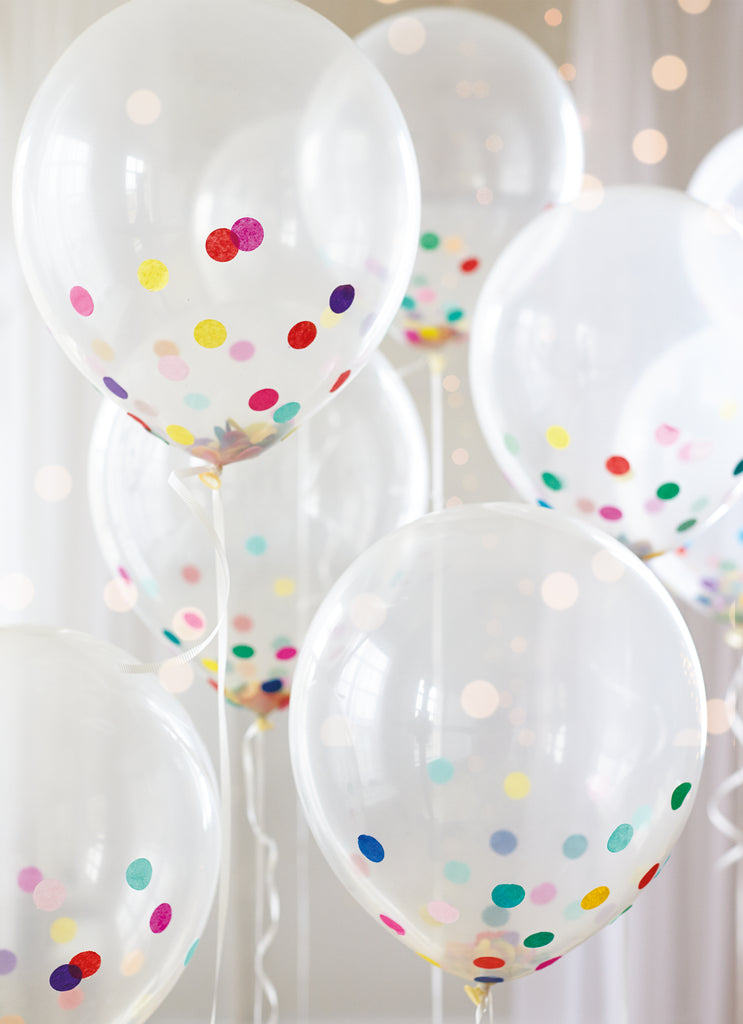 Balloons Multicoloured Confetti Celebrate