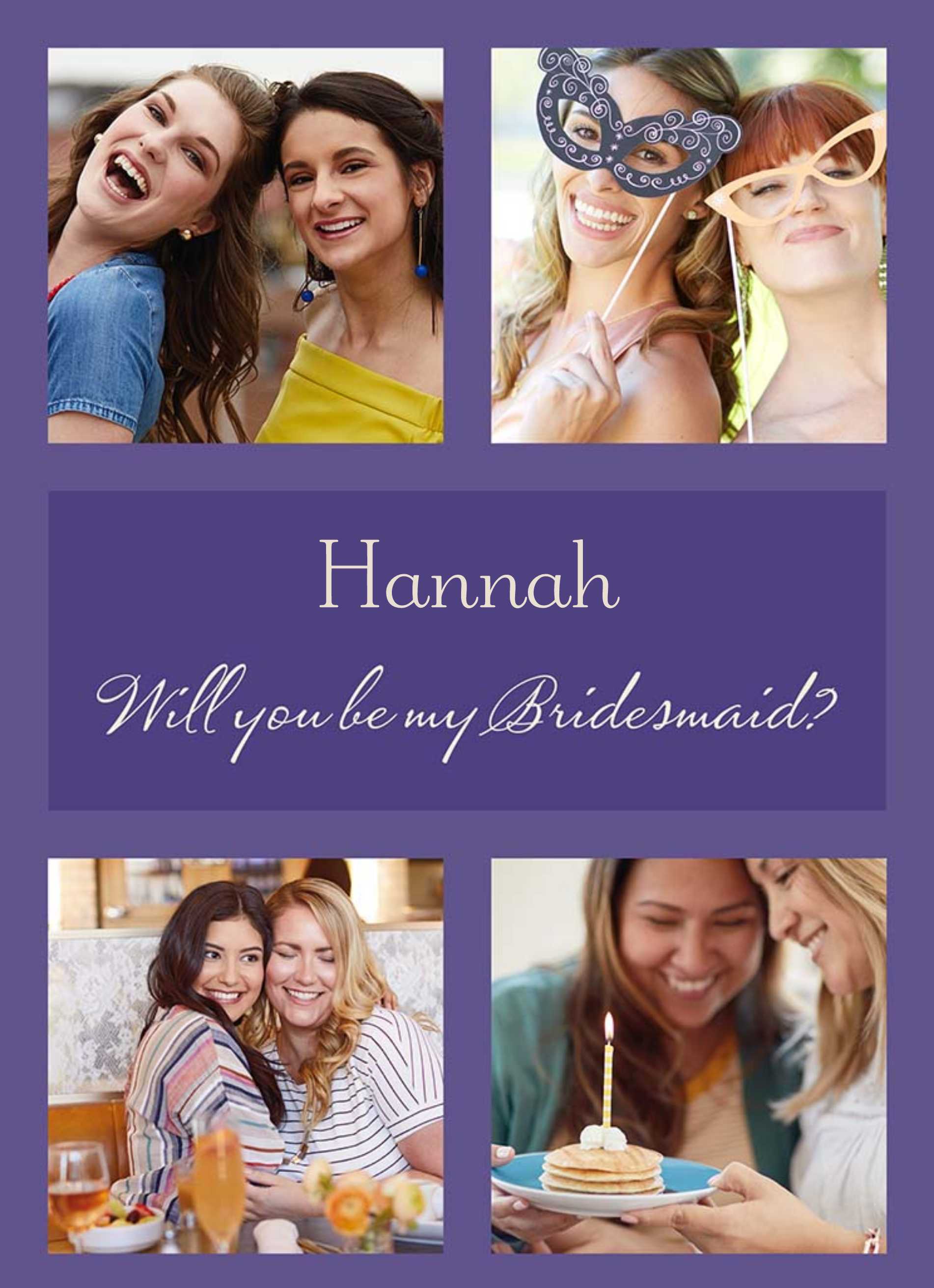 Bridesmaid Photo Montage