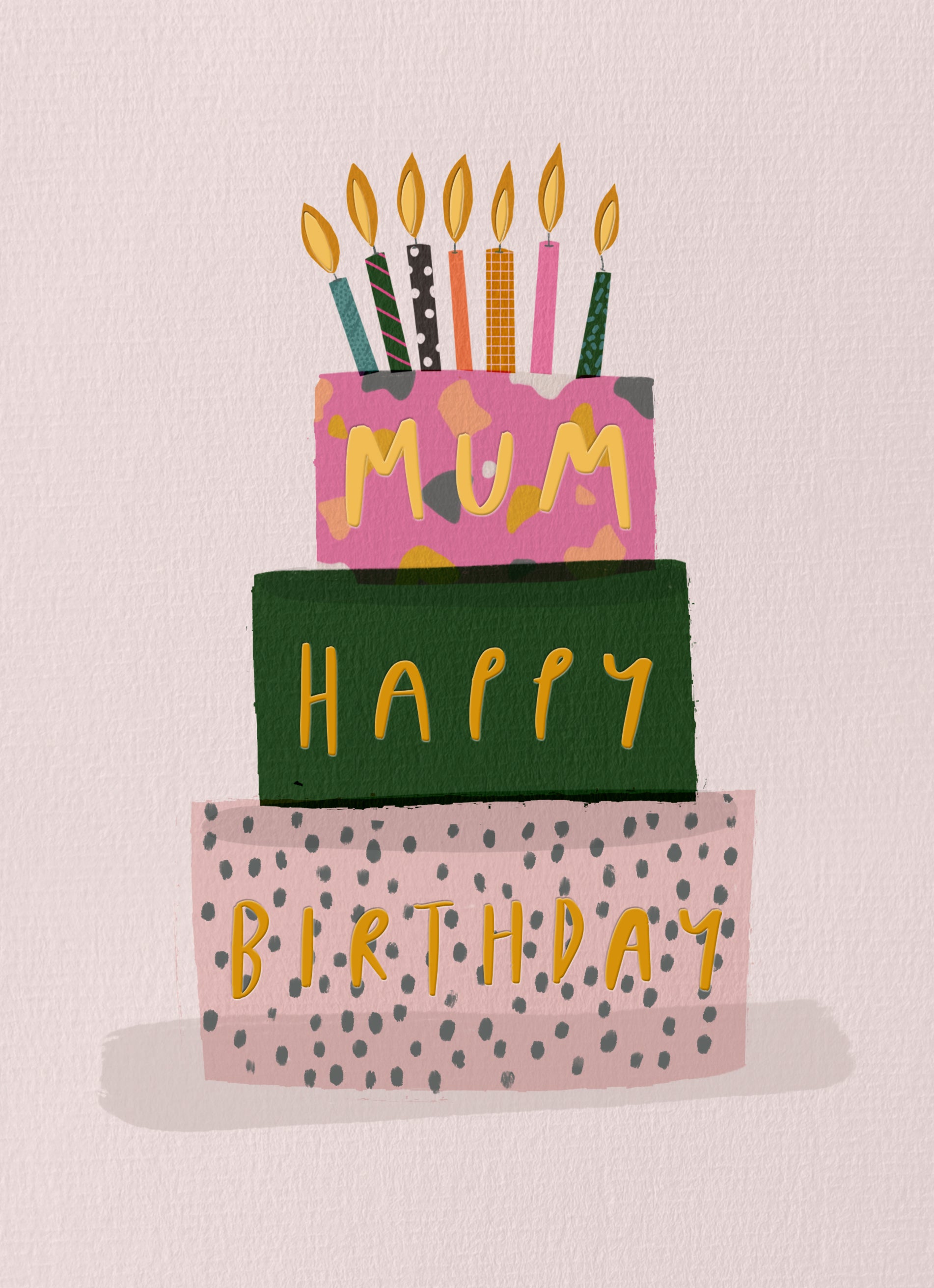 Happy Birthday Mum cake topper | Oh So Glitter