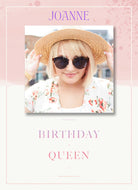 Classic Photo Upload Editable Birthday Queen