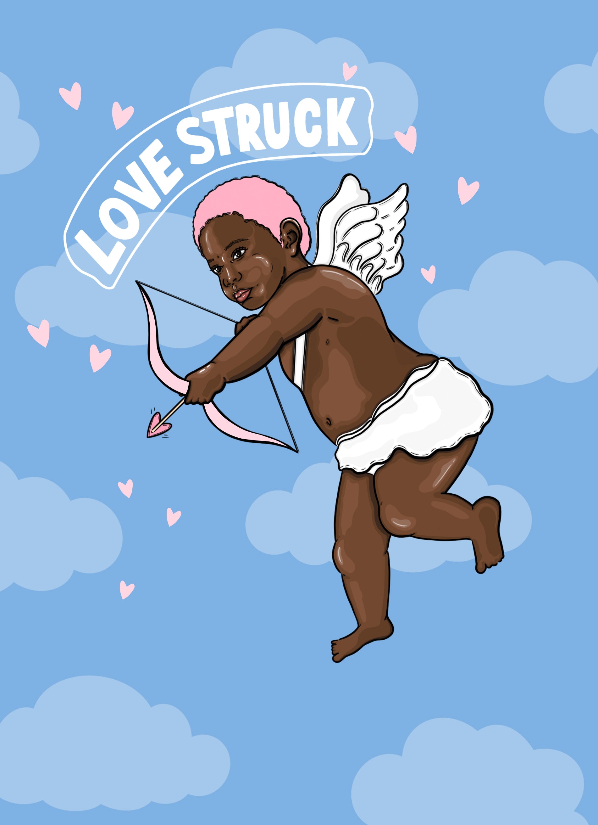 Husband Love Struck Cupid Arrow Angel