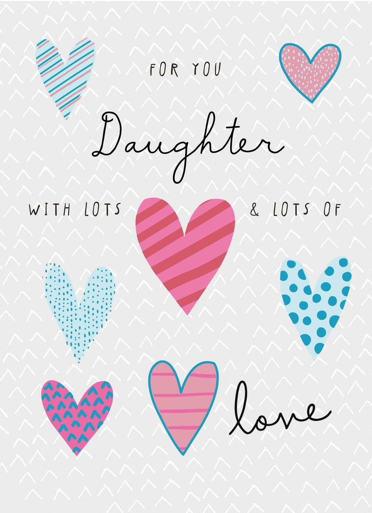 Daughter Classic 8 Love Hearts Pattern