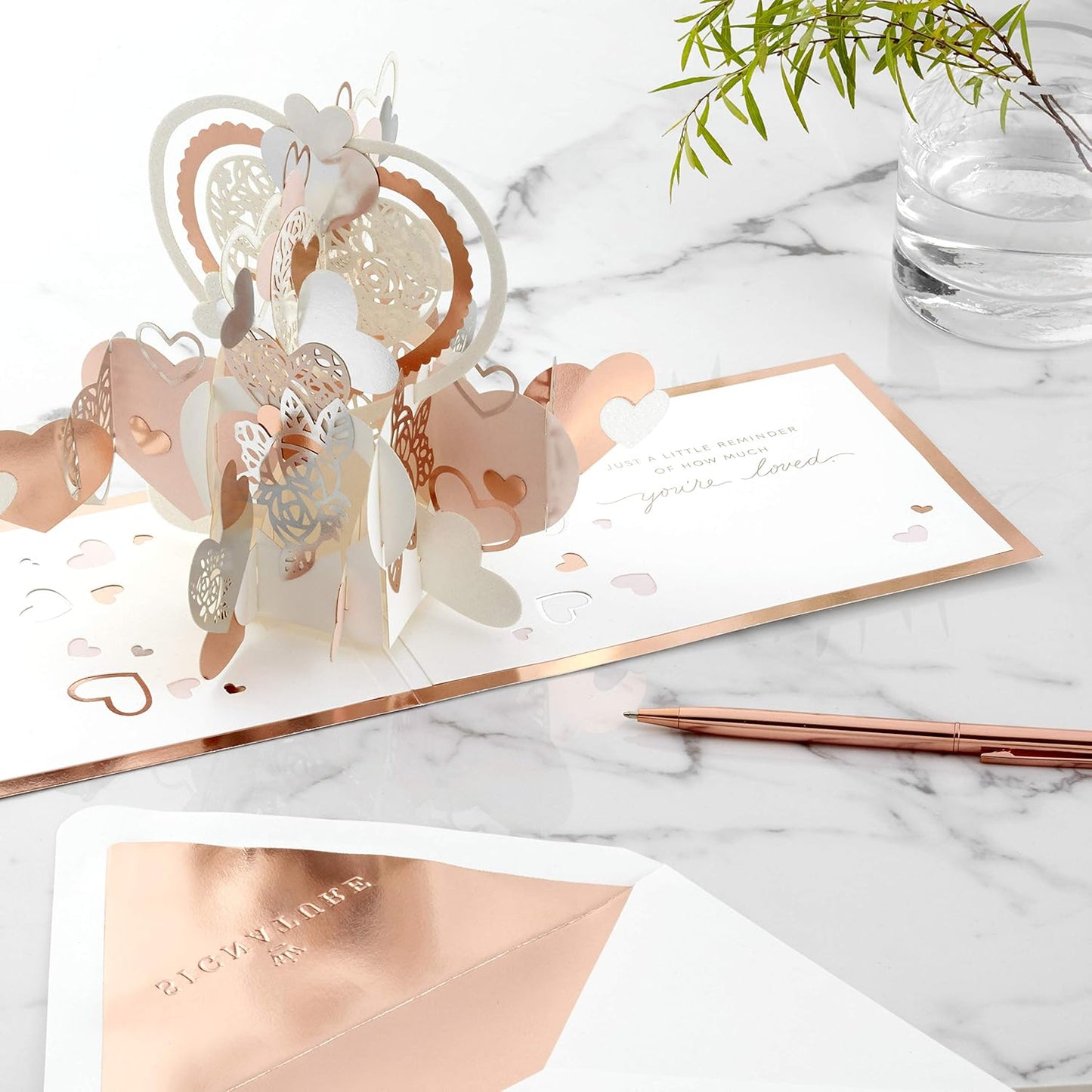 Hallmark Signature Paper Wonder Pop Up Love Card, Love You Hearts (Anniversary Card, Birthday Card, Sweetest Day Card)