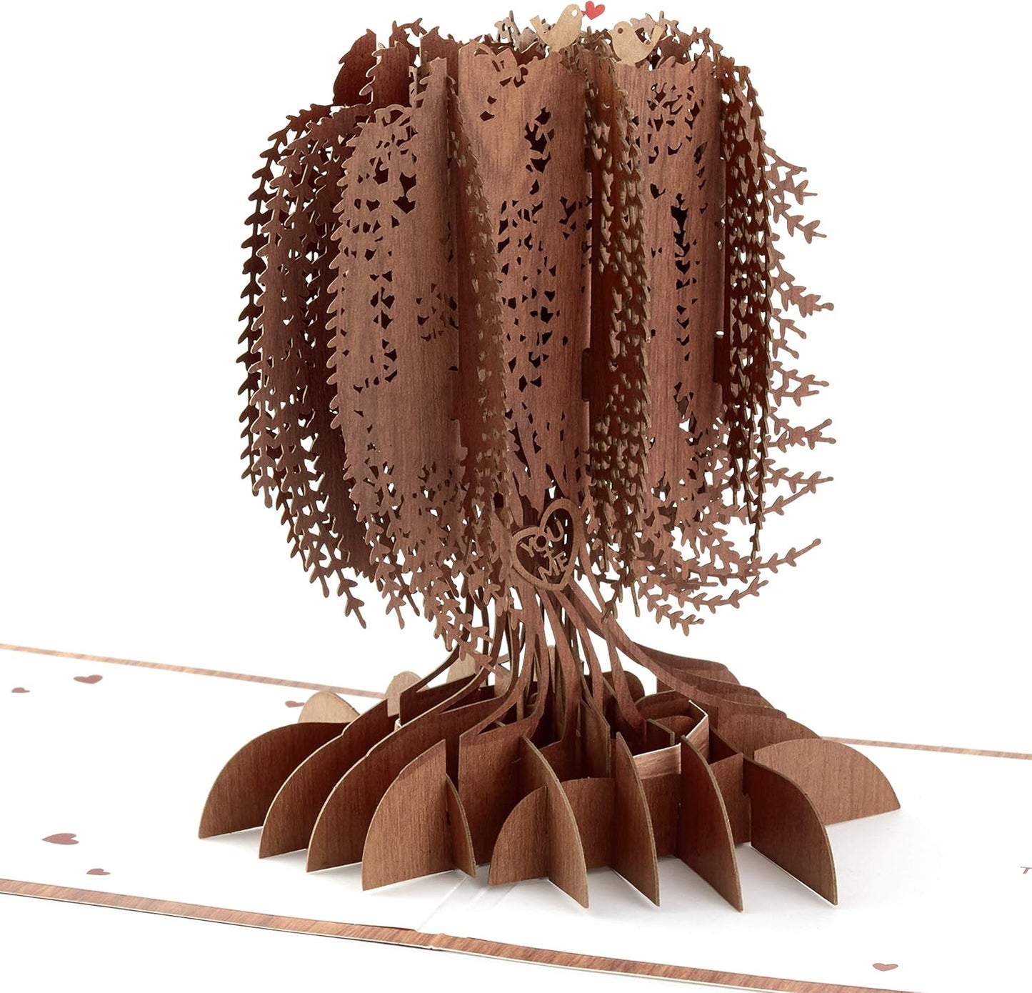 Hallmark Signature Paper Wonder Wood Pop Up Anniversary Card, romantic birthday card, love card (tree) featuring a detailed 3D pop-up tree design.