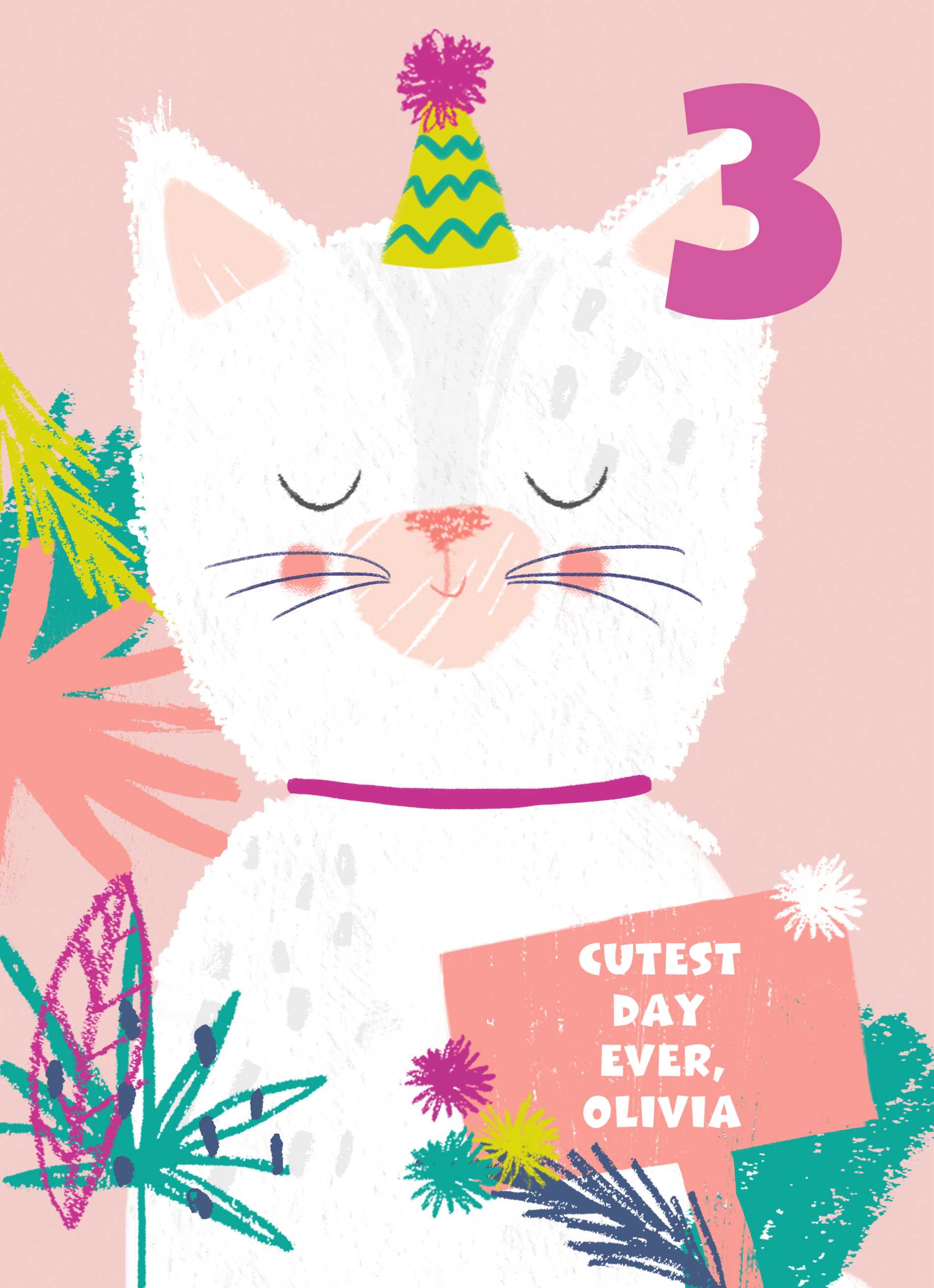 Cutest Day Ever Cat Custom 3rd Birthday