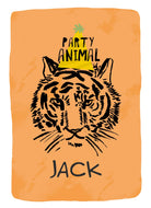 Contemporary Birthday Editable Party Animal