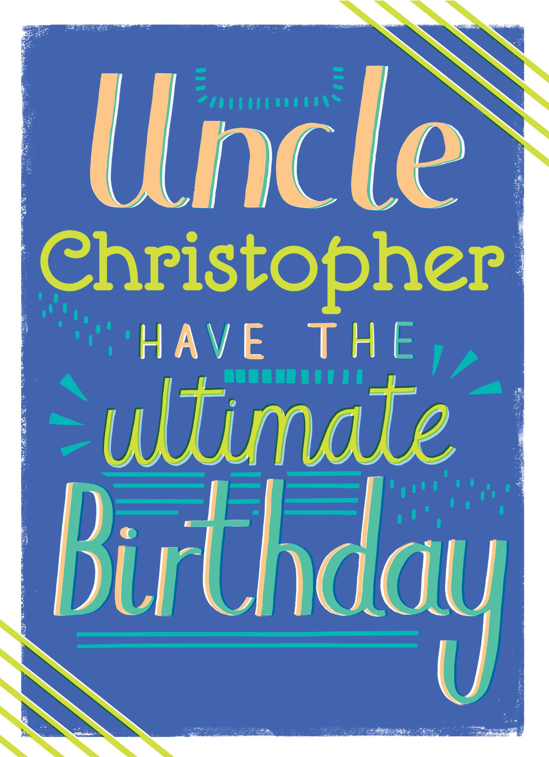 Classic Birthday Uncle Editable Ultimate