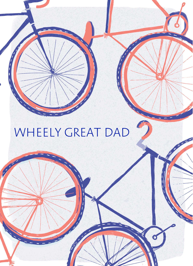 Dad Bicycle Wheels Race Pattern