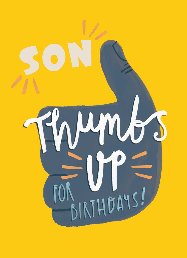 Son Contemporary Thumbs Up Editable