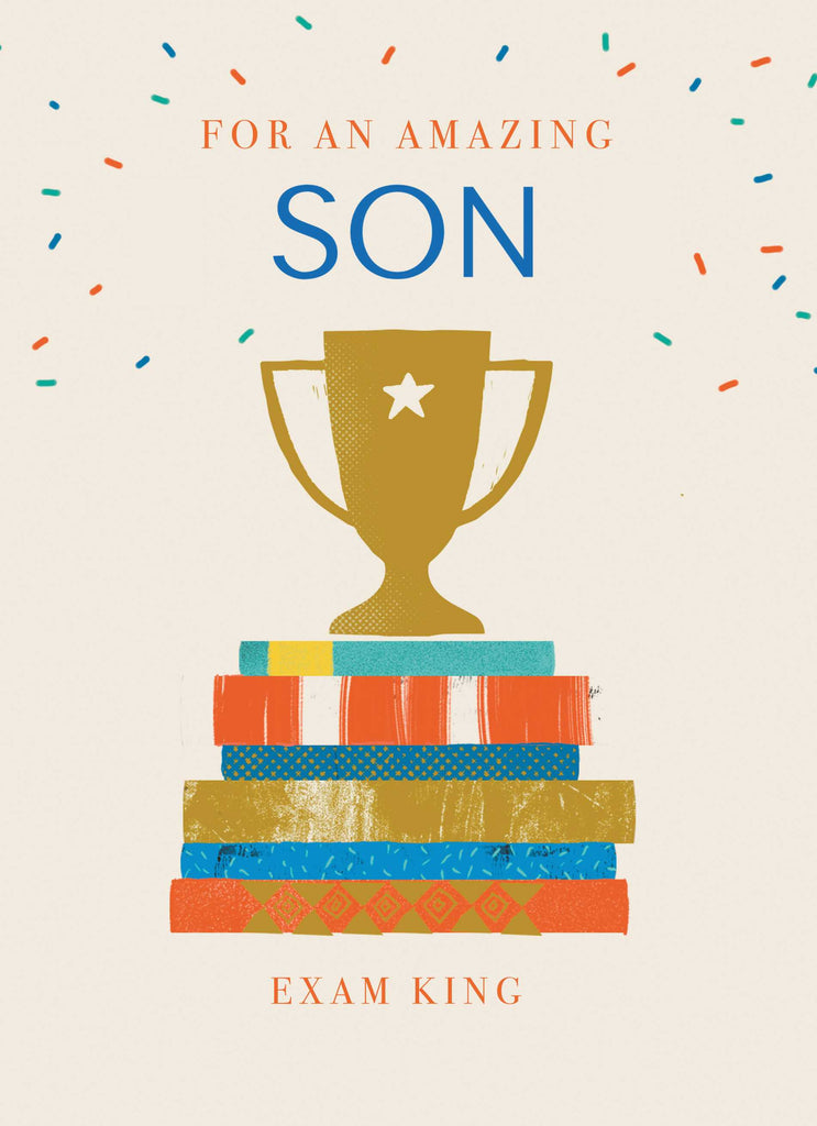 Contemporary Exam Congrats Editable Trophy For Son