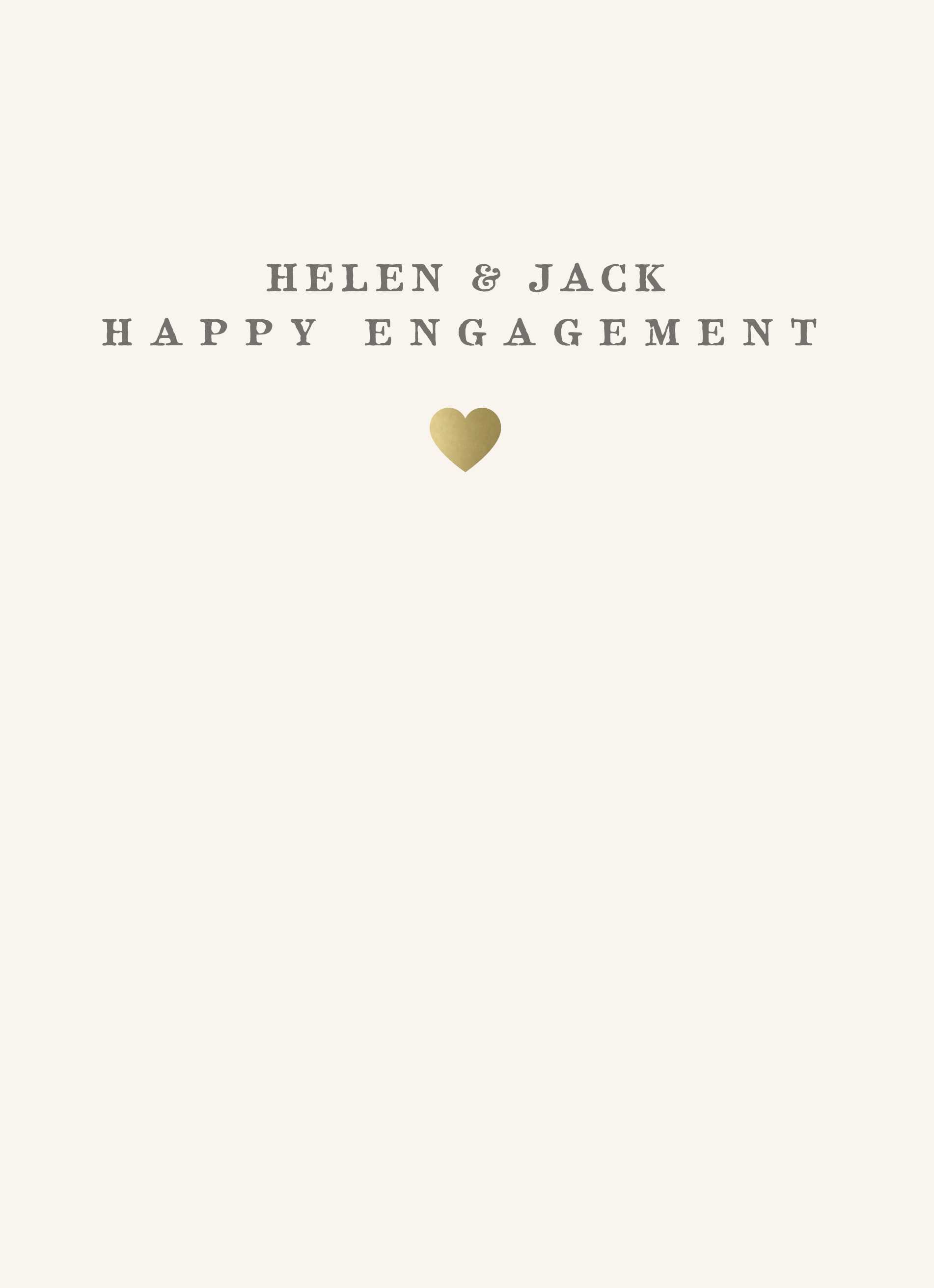 Classic Engagement Congratulations Editable Text