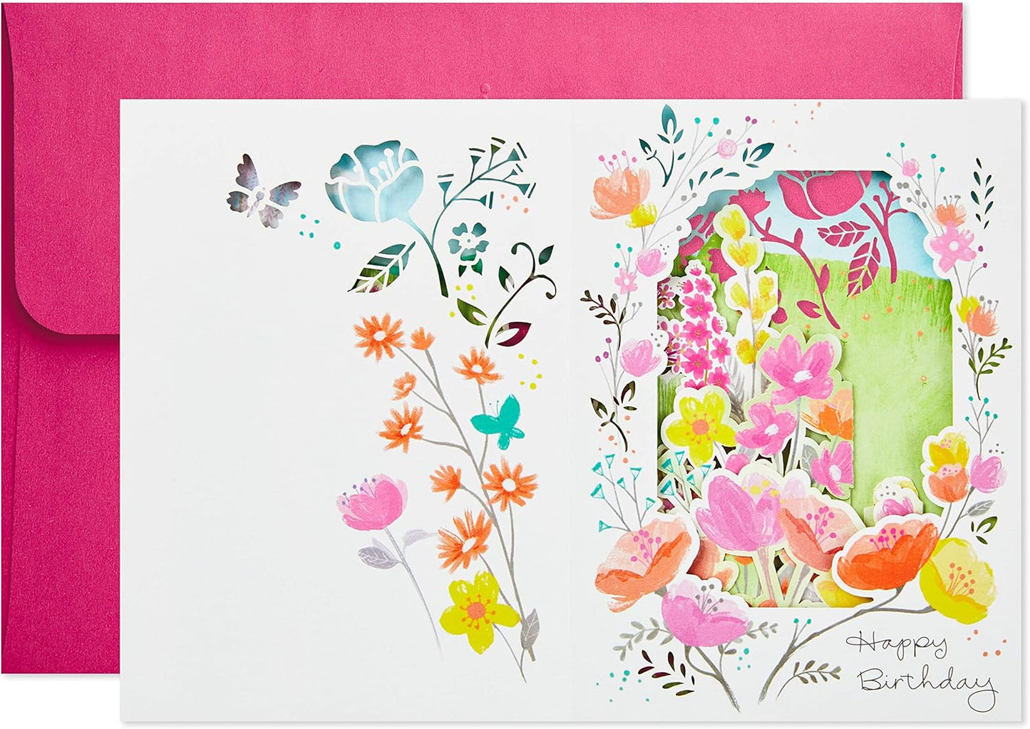 Hallmark Paper Wonder Paper Craft Birthday Card (Happy Surprises)