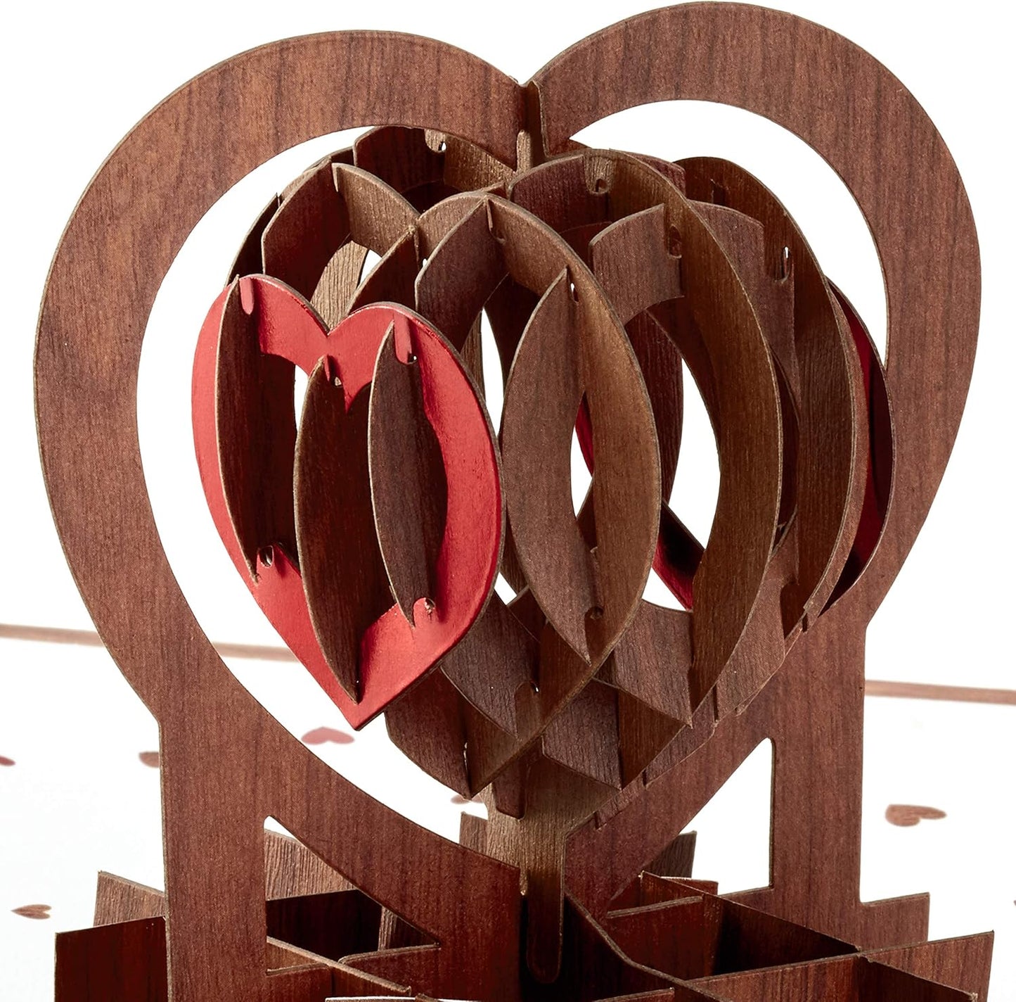 Hallmark Signature Paper Wonder Wood Pop Up Anniversary Card, Romantic Birthday Card, Love Card (Love You)